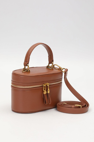 Lale Butik Levidor Premium Deri Askılı Yumuşak Deri Çanta 930308 Camel