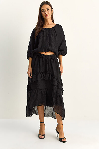 Bianco Lucci Σετ δύο τεμαχίων - Μαύρο - Regular