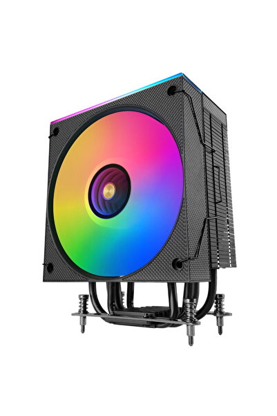 TACENS Cooler cu aer pentru procesor Mars Gaming MCPU-LCD 12 cm Negru 1 buc.
