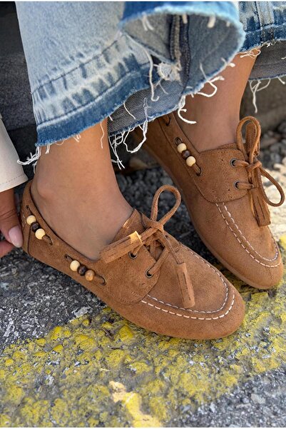 I Love Shoes Γυναικεία παπούτσια Oxford Brion σε καφέ σουέντ