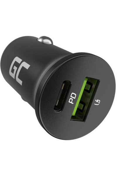 Green Cell GC PowerRide Nano38 38W 6A 1x USB-C 1x USB-A încărcător auto