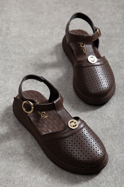 Mc vay Shoes 007 Κομψά γυναικεία σανδάλια με αναπνεύσιμη πόρπη, κλειστή μύτη,...