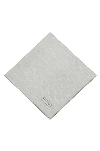 Vakko Cotton Silk Scarf - New Hologram - Light Silver Gray