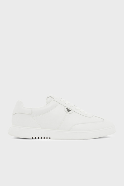 Emporio Armani 100% Leather Logo Sneaker Shoes Men's Shoes Em003062 Af20004 U...