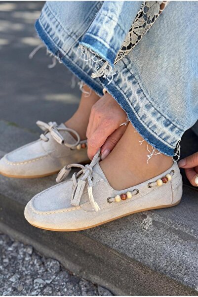 I Love Shoes Γυναικεία παπούτσια Oxford Brion σε μπεζ σουέντ