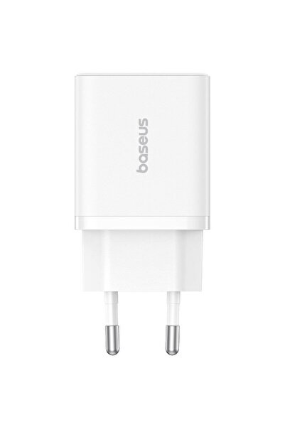 Baseus P10111404213-00 Φορτιστής ρεύματος Cube USB-C / USB-A 30W Λευκός