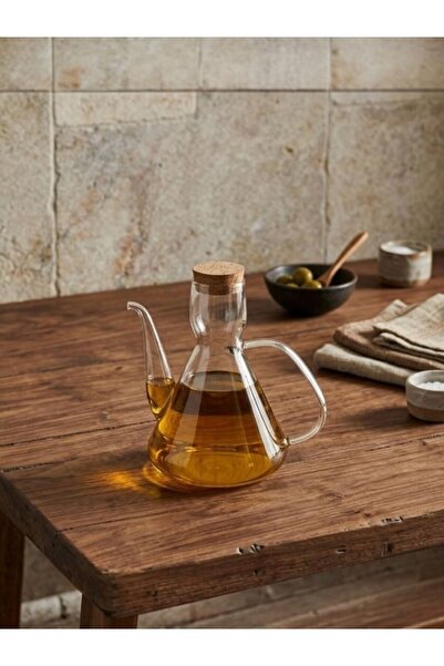 LAVORA Glass Oil Pot 500 ml (Base Diameter 10.5, Height 16 cm)