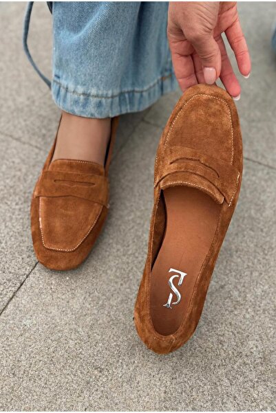 I Love Shoes Melniel Γνήσιο Γυναικείο Loafer από Σουέντ Ταν
