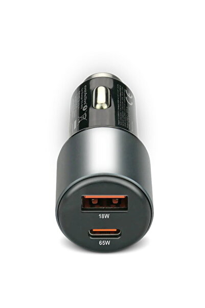 everActive Incarcator auto CC-60Q USB QC3.0 si USB-C PD 83W, negru