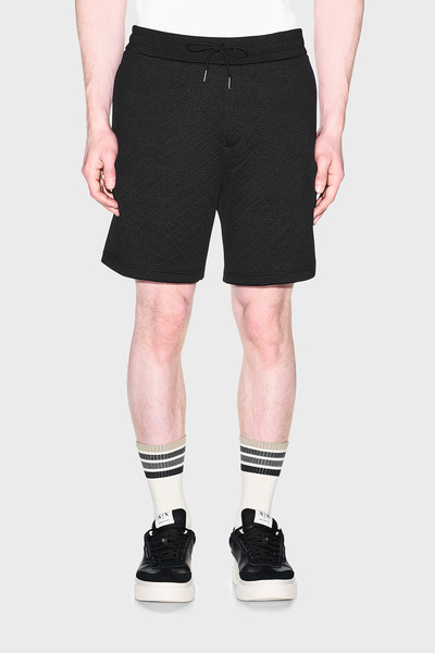 Armani Exchange Jacquard Waist-Tied Bermuda Shorts Men's Pants Xm002345 Af218...