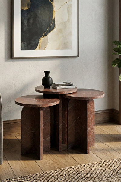 Skandi homeworks Nala 3'lü Zigon Sehpa