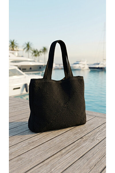 Sea Style Πλεκτή τσάντα παραλίας