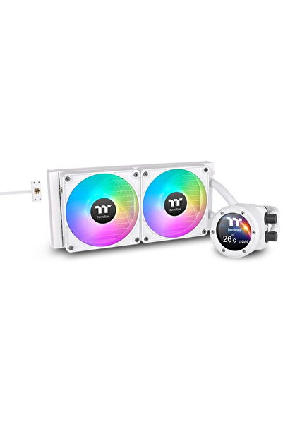 THERMALTAKE Cooler Racitor lichid TH280 V2 Ultra EX ARGB Snow Edition, 2x14cm...