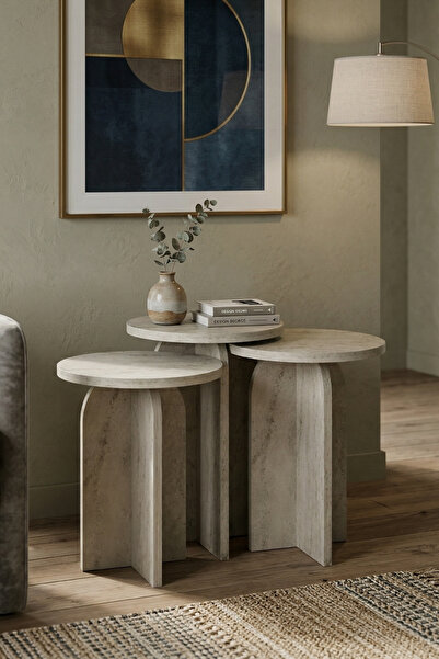 Skandi homeworks Nala 3'lü Zigon Sehpa