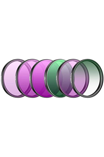 SunnyLife Set de filtre pentru DJI Action 6 (CPL/ND8/16/32/64/Black Mist 1/4)