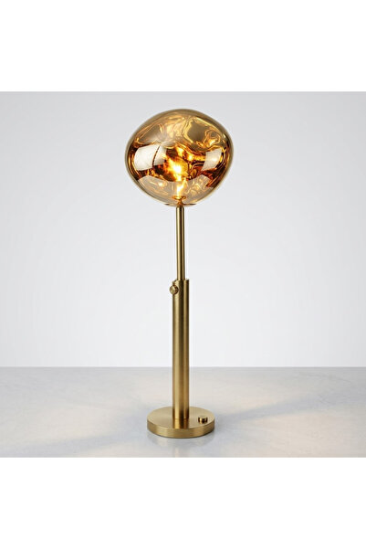 Majestic Home Spiral Modern Gold Globe Table Lamp-Majestic Golden Spiral Lamp