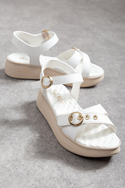 Mc vay Shoes 001 Κομψά γυναικεία σανδάλια με λεπτομέρεια κάψουλας, ανατομική ...