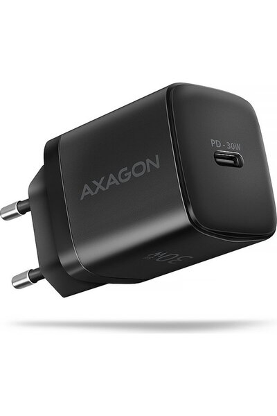Axagon Încărcător de perete ACU-PD30 Sil 30W, 1 port USB-C, PD3.0/PPS/QC4+/SF...