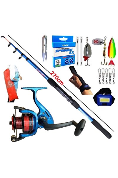 Oslo Piranha Travel 270cm 50-150gr 3000 Turna Tele Spin Olta Takımı Seti