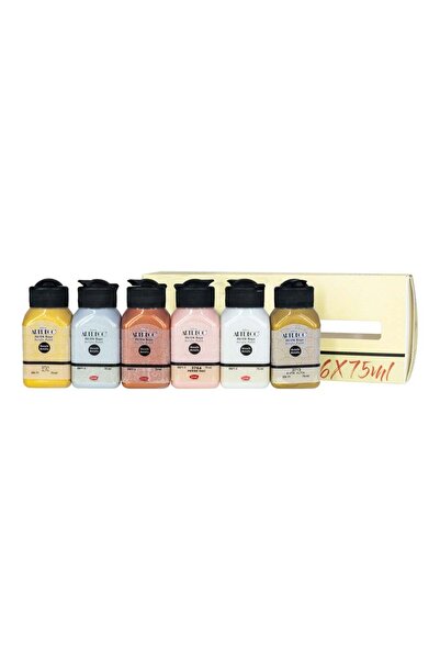 Artdeco Akrilik Boya 6x7ml Set Simli Renkler 070I-As6