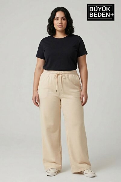 Superlife Γυναικείο φαρδύ παντελόνι φόρμας με ψηλή μέση και ελαστικό ελαστικό...