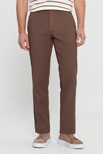 ALTINYILDIZ CLASSICS بنطلون رجالي مريح من قطن المنك مع جيوب جانبية وقابل للتمدد