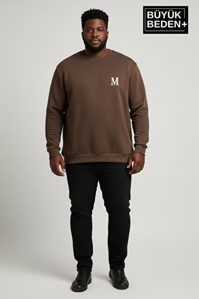 Superlife Ανδρικό φούτερ με στάμπα, λεπτό, με λαιμόκοψη ποδηλάτου, μεγάλο μέγ...