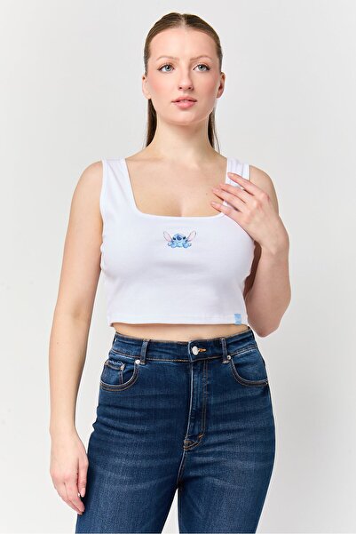 Don't Call Me Jennyfer Women Square Neck Sleeveless Graphic Print Tank Top, W...