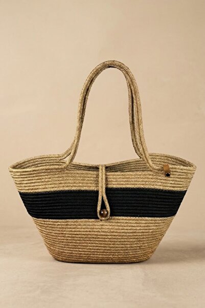 Comfort Craft Premium Buttoned Bohemian Bag - Wicker Textured Daily Shoulder Bag