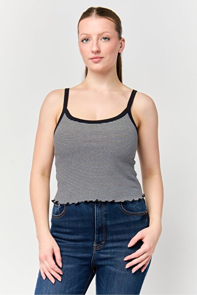 Don't Call Me Jennyfer Women Scoop Neck Sleeveless Stripe Tank Top, Multicolor