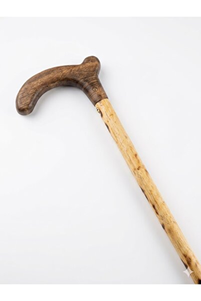 kendikunyem Ceviz Saplı El Yapımı Kızılcık Ağacı Baston 100 cm | Premium Doğa...