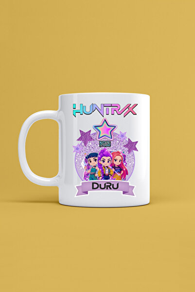Morinna İsme Özel Kpop Demon Hunters Hunterix Baskılı Kupa Bardak Huntr/X KP-09