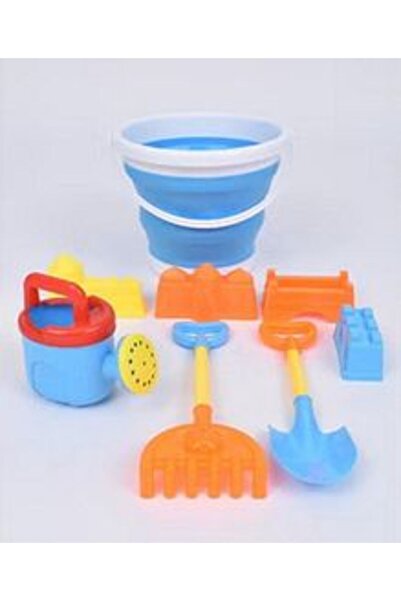 Fun Moment Sand Play Set for Kids with Bucket and Sand Molds (8 Pieces) - Mul...