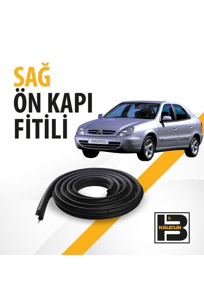 B&M KAUÇUK Citroen Xsara (2002-2009) Sağ Ön Kapı Fitili Bm00428