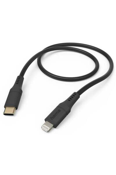 Hama Charging/Data Cable Flexible USB-C - Lightning 1.5m Black