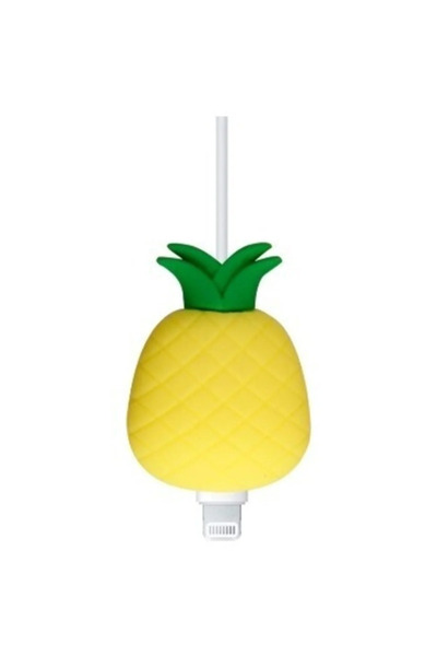 Genel Markalar Silikon Kablo Koruyucu Sevimli Karakterler Figürlü Ananas