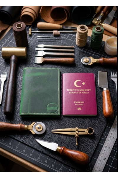 Vintage Leather Pasaport Kabı