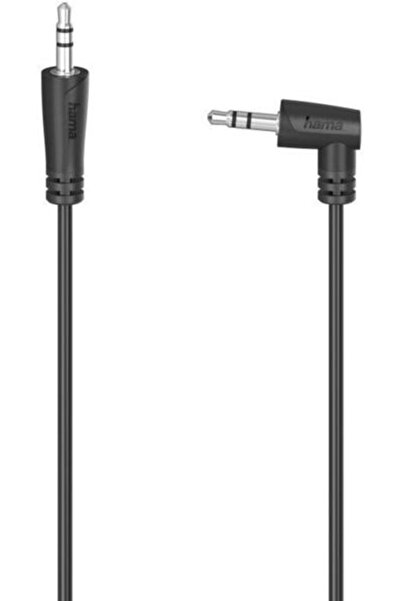 Hama Jack Cable 3.5 mm (angle) - 3.5 (plug-in) 0.5 m Black