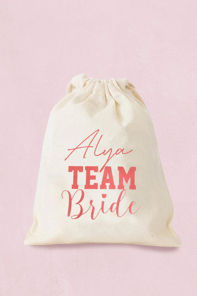 Pankart Evi Mini Boy Team Bride Kesesi - Baskılı Kese Kına Bekarlığa Veda Hed...