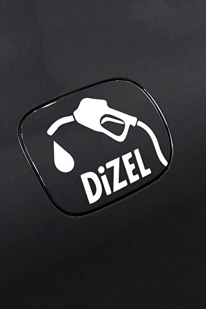 EYBA STİCKER Diesel Vehicle Tank Cover Sticker 12cm