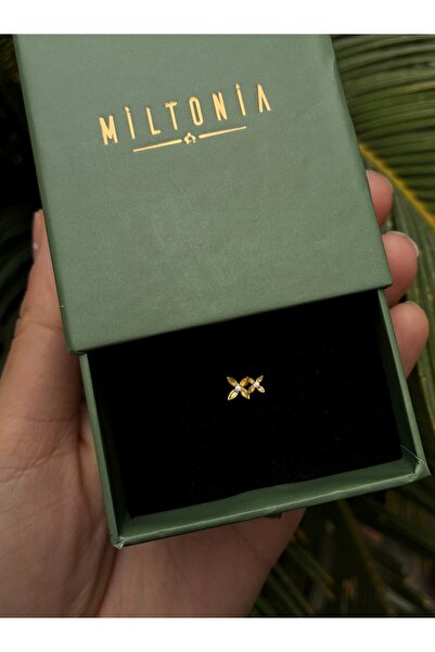 Miltonia Mini Çiçekler 925s Gümüş Tragus