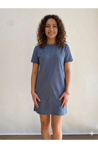 sarıdağ Φόρεμα από χτενισμένο βαμβακερό ύφασμα σινγκλ