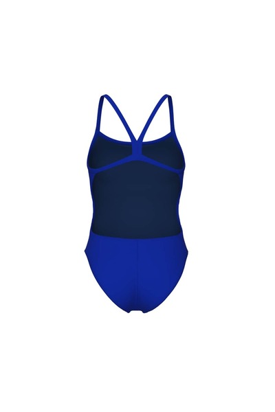 ARENA WOMEN'S TEAM SWIMSUIT CHALLENGE SOLID NEON BLUE-TEAM ORANGE
