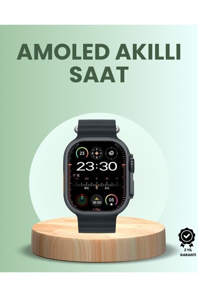 Genel Markalar HainoTeko-15 Ultra Akıllı Saat AMOLED Display 15 Gün Dayanıklı...