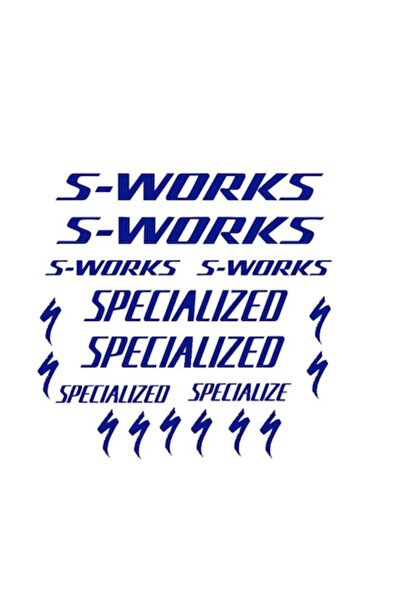 Oracal Set Stickere profesionale cadru bicicleta Specialized/S-Works, albastru
