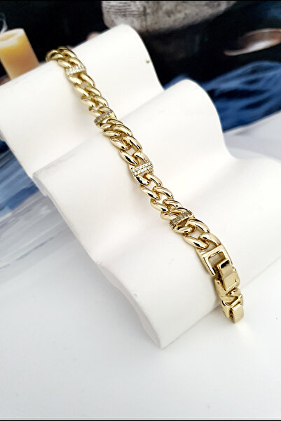 Reyna Steel Altın Çağı Yaşatan Çelik Takılar Vip Xuping Uzunluk 17 cm ve 19 c...