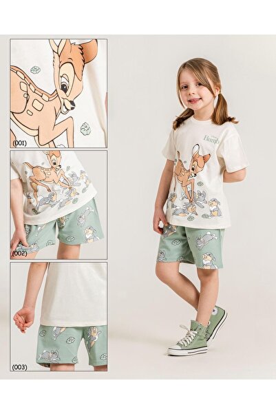 İray Κοριτσίστικο Σετ Σορτς με στάμπα Bambi – Σετ Καλοκαιρινό Μπλουζάκι & Σορ...