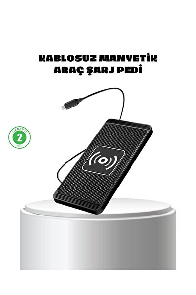 Genel Markalar Manyetik Kablosuz Şarj Pedi 15W Hızlı Şarj Kaymaz Silikon Qi D...
