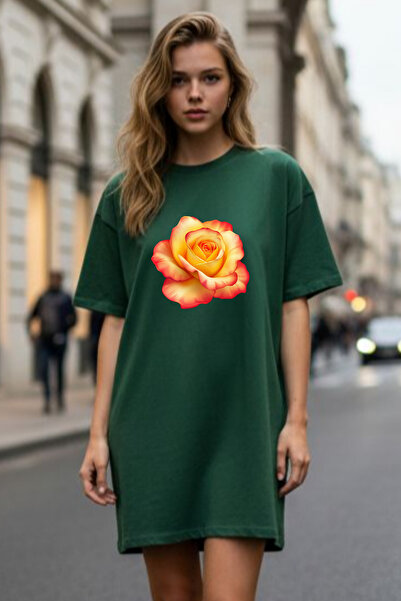 HOFFNUNG Women's Short Sleeve Crew Neck Dress Nightgown