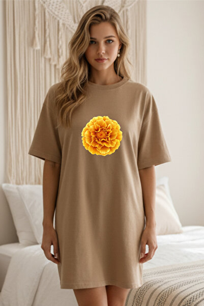 valeriae Elbisee Women's Relaxed Fit Dress – Yellow Floral Print